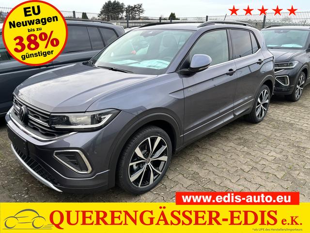 Volkswagen T-Cross - R-Line Limited 1.5 TSI 150PS DSG, 5 JAHRE GARANTIE, CLIMATRONIC, SITZHEIZUNG, Grau Metallic, 18" Alu, MATRIX-LED, Adaptiver Tempomat ACC, Parksensoren, Rückfahrkamera, Keyless, Abgedunkelte Scheiben, Radio "Ready2Discover" + App-Connect, M-Lederlenkrad, Side Assist