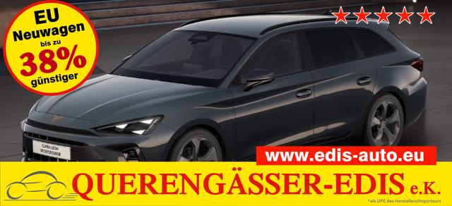 Cupra Leon Sportstourer - Basis 1.5 TSI 150PS 6-Gang, 5 Jahre Garantie, AHK SCHWENKBAR, EDGE-PAKET, WINTER-PAKET, Elektr. Heckklappe, Dachreling, 18" Alu, Voll-LED-Scheinwerfer, 3Z-Climatronic, ACC/Tempomat, Digitales Cockpit, Full Link, Parksensoren v/h, Privacy-Glas, M-Lederlenkrad