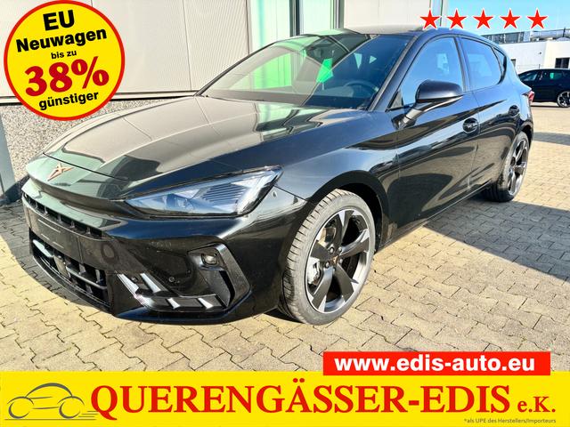 Cupra Leon - Basis 1.5 TSI 150PS 6-Gang, 5 Jahre Garantie, SCHWARZ-METALLIC, EDGE-PAKET, WINTER-PAKET, 18" Alufelgen, Voll-LED-Scheinwerfer, 3Z-Climatronic, ACC/Tempomat, Digitales Cockpit, Full Link, Parksensoren v/h, Privacy-Glas, Multifunktions-Lederlenkrad