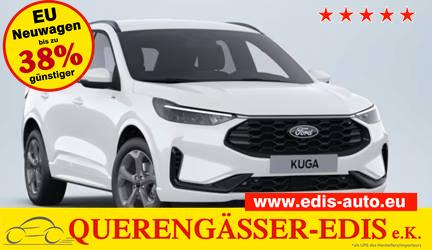 Ford Kuga ST-Line 2.5 Duratec Hybrid FHEV 180PS CVT (AUTOMATIK), 5 Jahre Garantie, Wei&szlig;, WINTER-PAKET, ADAPTIVER TEMPOMAT, 18" Alu, Navigation 13"-Display, Parksensoren vorne/hinten, 360&deg;-KAMERA, Climatronic, Privacy-Glas, Key-Free-System, NOTRAD, Frontscheibe beheizt 