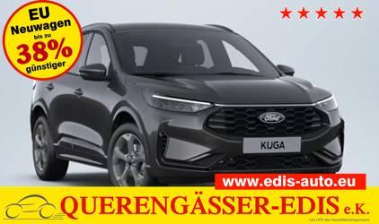 Ford Kuga - ST-Line 2.5 Duratec Hybrid FHEV 180PS CVT (AUTOMATIK), 5J Garantie, Grau-Met, LED-MATRIX-LICHT, WINTER-PAKET, ADAPTIVER TEMPOMAT, 18" Alu, Navigation 13", Parksensoren vorne/hinten, 360&deg;-KAMERA, Climatronic, Privacy-Glas, Key-Free, NOTRAD, Frontscheibe beheizt