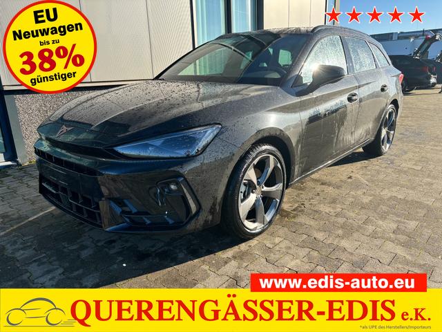 Cupra Leon Sportstourer - Basis 1.5 TSI 150PS 6-Gang, 5 Jahre Garantie, SCHWARZ-METALLIC, AHK SCHWENKBAR, EDGE-PAKET, WINTER-PAKET, Elektr. Heckklappe, Dachreling, 18" Alu, Voll-LED-Scheinwerfer, 3Z-Climatronic, ACC/Tempomat, Digitales Cockpit, Full Link, Parksensoren v/h, Privacy-Glas