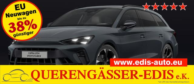 Cupra Leon Sportstourer - Basis 1.5 eTSI 150PS DSG (AUTOMATIK), Fjord-Blau, ANH&Auml;NGERKUPPLUNG, ELEKTR. HECKKLAPPE, KESSY, ALARM, R&Uuml;CKFAHRKAMERA, 18" Alu, Sitzheizung, M-Lederlenkrad beheizt, Parksensoren vorne und hinten, Adaptiver Tempomat, 3-Zonen-Climatronic, Radio 12,9" + Full Link