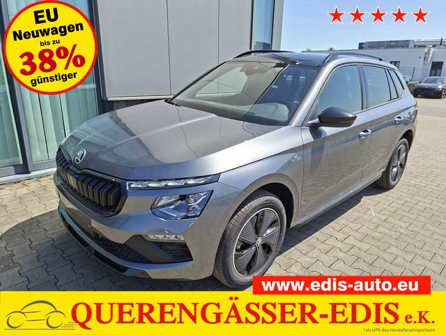 Skoda Kamiq - Monte Carlo 1.5 TSI 150PS DSG (AUTOMATIK), Grau-Met, PANORAMDACH, MATRIX-LED, SITZHEIZUNG, Sport-M-Lederlenkrad beheizt, SunSet, 2Z-Climatronic, Parksensoren vorn/hinten, R&uuml;ckfahrkamera, Kessy, Radio 8,25"+SmartLink, Virtual Cockpit, 17" Alu, Tempomat