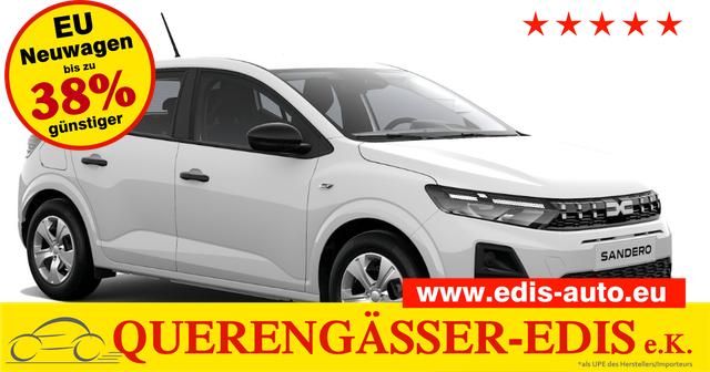 Dacia Sandero - Essential 1.0 SCe65, Arktis-Wei&szlig;, KLIMAANLAGE, PARKSENSOREN HINTEN, Tempomat, Multimediasystem Media Control, Zentralverriegelung mit Fernbedienung