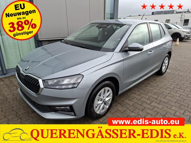 Skoda Fabia - Extra Plus 1.0 TSI 116PS, 5 Jahre Garantie, SMOKEY-SILBER METALLIC, CLIMATRONIC, BEHEIZTE FRONTSCHEIBE, SITZHEIZUNG, M-Lederlenkrad BEHEIZT, 15" ALU, Parksensoren hinten, R&uuml;ckfahrkamera, Infotainment 8", Virtual Cockpit, Tempomat, NSW, Wireless SmartLink