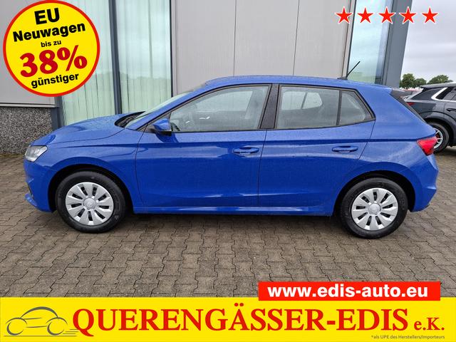 Skoda Fabia - Extra 1.0 80PS, 5 Jahre Garantie, Energy-Blau, Klimaanlage, Parksensoren hinten, Infotainment 8", Virtual Cockpit, LED-Scheinwerfer, Nebelscheinwerfer, Wireless SmartLink (Navi-Funktion &uuml;ber Smartphone), Armlehne vorn, Fu&szlig;matten