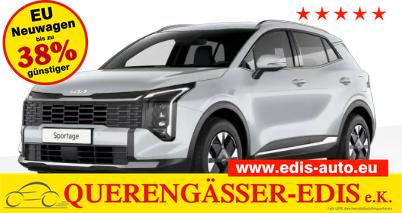 Kia Sportage - Silver 1.6 T-GDI 150PS AUTOMATIK, WOLF-GREY METALLIC, 2-Zonen-Klimaautomatik, Navigation 12,3", Parksensoren vorn/hinten, R&uuml;ckfahrkamera, 17" Alufelgen, Winterpaket/Sitzheizung vorne, Beheiztes Lederlenkrad, ACC Tempomat, Alarm, Dachreling Chrom