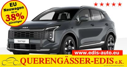 Kia Sportage - Silver 1.6 T-GDI 150PS AUTOMATIK, Penta-Metal Grau METALLIC, 2-Zonen-Klimaautomatik, Navigation 12,3", Parksensoren vorn/hinten, R&uuml;ckfahrkamera, 17" Alufelgen, Winterpaket/Sitzheizung vorne, Beheiztes Lederlenkrad, ACC Tempomat, Alarm, Dachreling Chrom