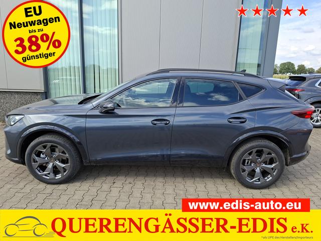 Cupra Formentor - Basis 1.5 eTSI 150PS DSG (AUTOMATIK), ANH&Auml;NGERKUPPLUNG, KESSY, ALARM, R&Uuml;CKFAHRKAMERA, ELEKTR. HECKKLAPPE, 18" Alu, Sitzheizung, M-Lederlenkrad beheizt, 3-Zonen-Climatronic, Parksensoren vorne/hinten, ACC-Tempomat, Digitales Cockpit 10", Radio 12,9"+Full-Link