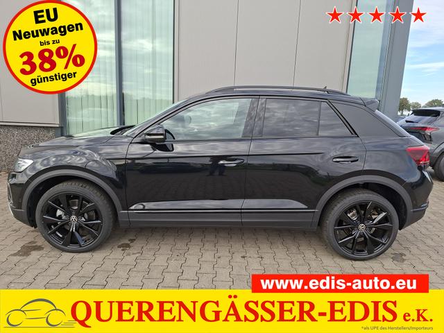 Volkswagen T-Roc - Style Modell 2025, 1.5 TSI 150PS DSG, Schwarz-Met, Elektr. Heckklappe, ACC, Virtual Cockpit, Climatronic, ParkAssist, Parksensoren v/h, R&uuml;ckfahrkamera, Sitzheizung, Privacy-Glas, M-Lederlenkrad beheizt, 19" ALU "Misano" schwarz, IQ LIGHT MATRIX, Keyless