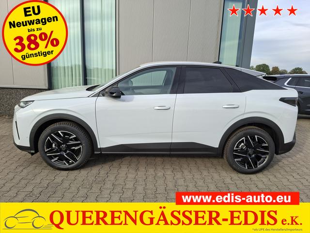 Peugeot 3008 - Allure Hybrid 145PS e-DCS6 (Automatik), Wei&szlig;-Metallic, ANH&Auml;NGERKUPPLUNG, Panorama-Navigations-Paket, Grip-Control-Paket, 19" ALU, Beh. Frontscheibe, Trennnetz, Adaptiver Tempomat, Toter-Winkel, 360&deg;Kamera, Parksensoren vorn/hinten, Lenkradheizung, Alarmanlage