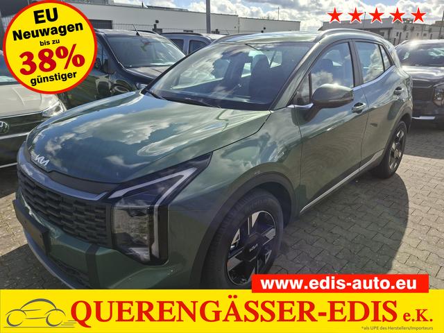 Kia Sportage - Silver 1.6 T-GDI 150PS AUTOMATIK, Experience-Green METALLIC, 2-Zonen-Klimaautomatik, Navigation 12,3", Parksensoren vorn/hinten, R&uuml;ckfahrkamera, 17" Alufelgen, Winterpaket/Sitzheizung vorne, Beheiztes Lederlenkrad, ACC Tempomat, Alarm, Dachreling Chrom