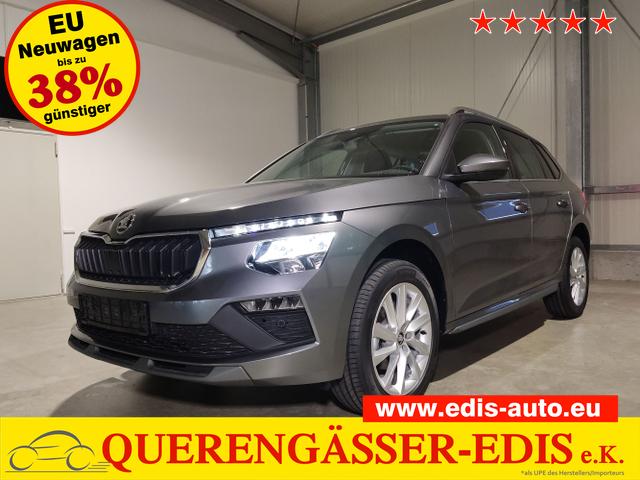Skoda Kamiq - 130 Jahre Premium Edition 1.5 TSI 150 PS DSG Anhängerkupplung-AppleCarPlay-AndroidAuto-Winterpaket-Alcantara-DAB-Tempomat-Totwinkelassist-Kamera-SunSet-el.Heckklappe-17''Alu