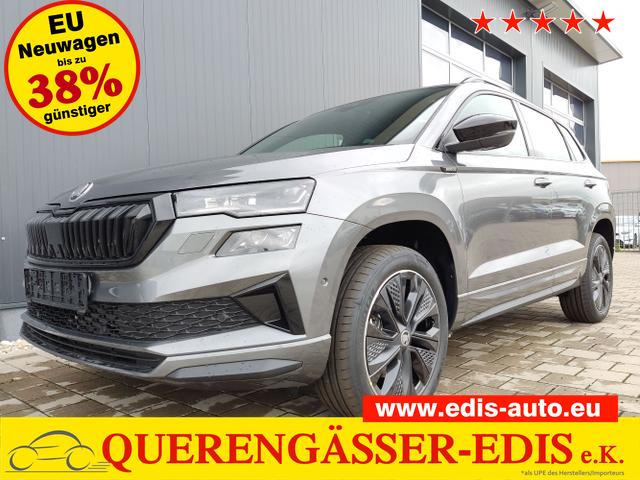 Skoda Karoq - Sportline 1,5 TSI 150 PS DSG Navi-4x Sitzheizung-Canton Sound-Anhängerkupplung-LED-Matrix-AppleCarPlay-Android-Auto-ACC-Kessy-2-Zonen-Klimaautomatik-18''Alu-Sofort