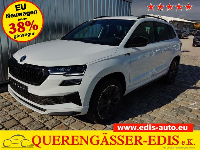 Skoda Karoq - Sportline 2.0 TSI 190 PS 4x4 DSG Navi-Anhängerkupplung-Garantie-LED-Matrix-AppleCarPlay-Android-Auto-ACC-Kessy-2-Zonen-Klimaautomatik-18''Alu-Sofort