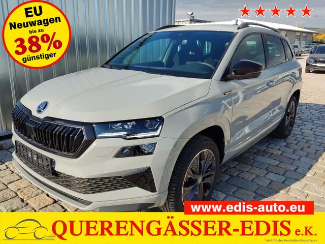 Skoda Karoq - Sportline 2,0 TDI 4x4 150 PS DSG Navi-4x Sitzheizung-Canton Sound-Anhängerkupplung-LED-Matrix-AppleCarPlay-Android-Auto-ACC-Kessy-2-Zonen-Klimaautomatik-18''Alu-Sofort