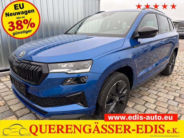 Skoda Karoq - Sportline 1,5 TSI 150 PS DSG Navi-4x Sitzheizung-Canton Sound-Anhängerkupplung-LED-Matrix-AppleCarPlay-Android-Auto-ACC-Kessy-2-Zonen-Klimaautomatik-18''Alu-Sofort