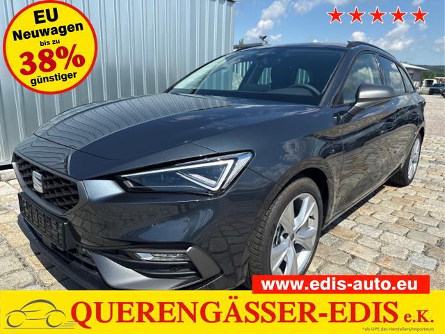 Seat Leon Sportstourer - FR 1.5 eTSI Mild-Hybrid 150PS 7DSG - 5 Jahre GARANTIE-Anh&auml;ngerkupplung-MATRIX LED-WINTER-SHZ-ACC-Klimaautomatik 3Zonen-beheiz.Lenkrad-NAVI-Ambiente-2xPDC-R&uuml;ckfahrkamera-ALU17"-DAB-elektr. Fensterheber-RDKS-Sunset-USB-Sofort