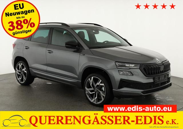 Skoda Karoq - Sportline 2.0 TDI DSG Sportline, AHK, Matrix, Teilleder, 5 J.-Garantie