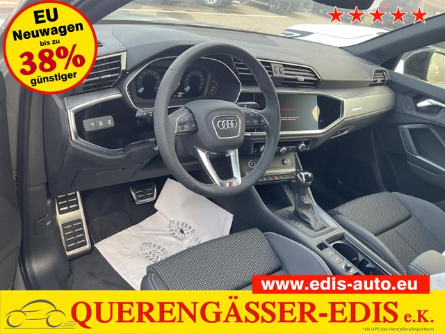 Audi Q3 Sportback - 45 TFSI quattro S line qu S-LINE, AHK, 19-Zoll, Optik schwarz, Navi, Kamera, el. Klappe