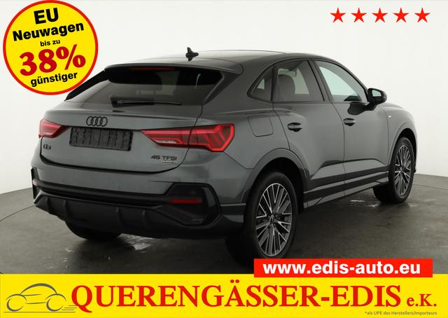 Audi Q3 Sportback - 45 TFSI quattro S line qu S-LINE, Pano, AHK, 19-Zoll, Optik schwarz, Navi, Kamera, el. Klappe, 4 J.-Garantie
