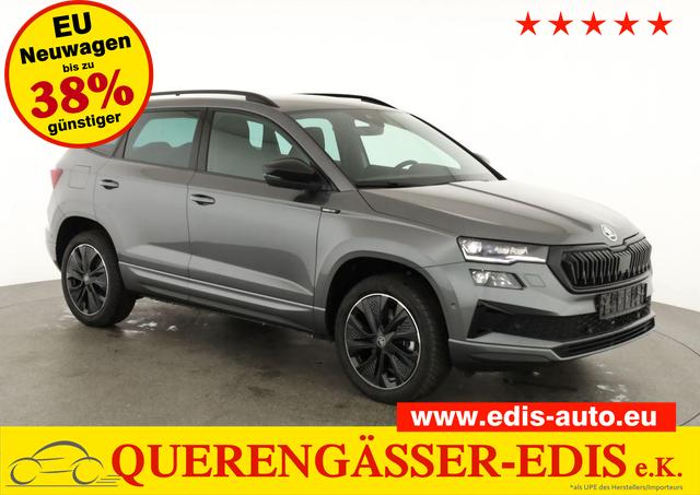 Skoda Karoq - Sportline 1.5 TSI DSG Sportline, AHK, Navi, CANTON, Matrix, AreaView, Side, Kamera, el. Klappe, FS-beheizbar