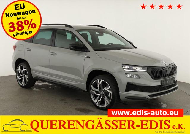 Skoda Karoq - Sportline 1.5 TSI DSG Sportline, Pano, AHK, Navi, CANTON, Matrix, AreaView, Side, FS-beheizbar, 19-Zoll