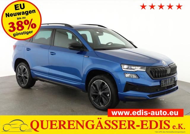 Skoda Karoq - Sportline 1.5 TSI DSG Sportline, Pano, AHK, Navi, CANTON, Matrix, AreaView, Side, FS-beheizbar