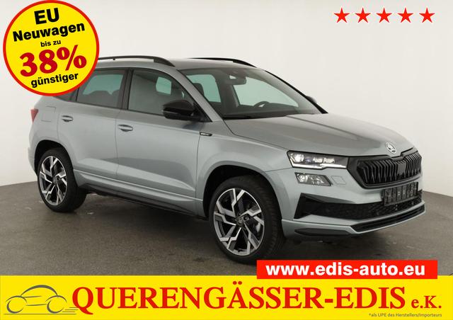 Skoda Karoq - Sportline 4x4 2.0 TSI DSG Sportline, Pano, AHK, Navi, Matrix, Side, Winter, 5 J.-Garantie