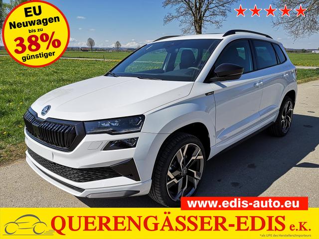 Skoda Karoq - Sportline 2.0TDI DSG 4x4 AHK Matrix Pano Sound Leder 19 Zoll