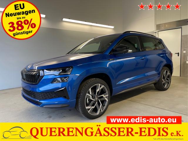 Skoda / Karoq / Blau / / / TDI 4x4 AHK+360°+Alu19+Navi+Matrix+Winter-Paket