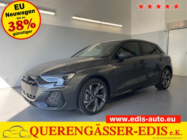 Audi A3 Sportback - S line TFSI quattro GV3+AHK+Alu18+Navi+Cam+eHeck+Sound+ACC+OptikSchwarz