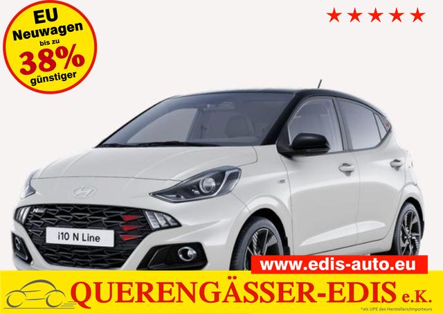 Hyundai i10 - 1.0 T-GDI 90 PS 5MT N Line 5 Sitzer / Navi Sitz + Lenkradheizung Klimaautomatik Einparkhilfe H Kamera
