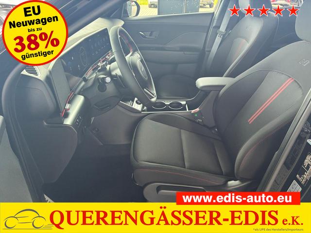 Hyundai KONA Elektro - N-Line 64,8 kWh / Bose ACC PDC V&H + Kamera Keyless Sitz Lenkradheiz. LED Alu 19"