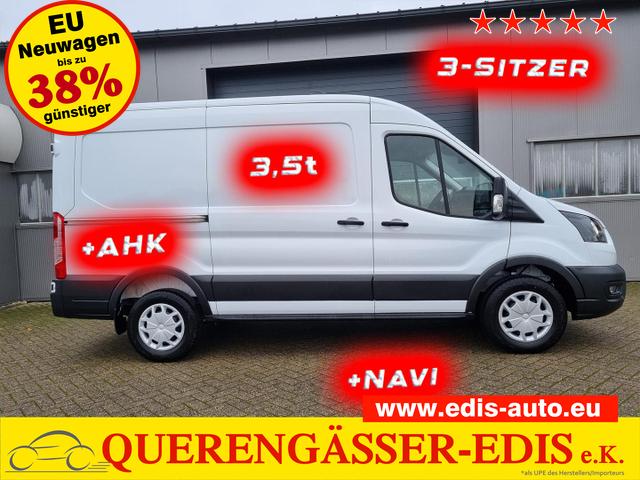 Ford Transit - L2H2 2.0 TDCi 130PS Trend 3,5t 3-Sitzer AHK Klima Navi Bluetooth DAB Frontscheibe beheizb. PDC v+h Rückf.Kamera Tempomat