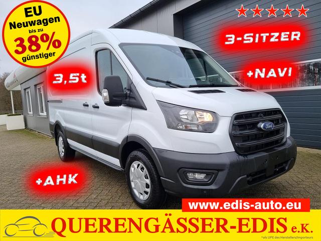 Ford Transit - L2H2 2.0 TDCi 130PS Trend 3,5t 3-Sitzer AHK Klima Navi Bluetooth DAB Frontscheibe beheizb. PDC v+h Rückf.Kamera Tempomat