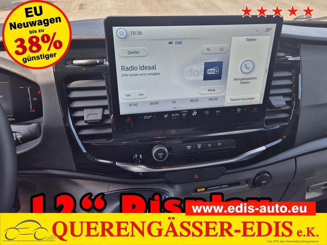 Ford Transit - L2H2 2.0 EcoBlue 165PS Trend Heckantrieb 3,5t 2-Sitzer AHK Sitzheizung Lenkradheizung Frontscheibe beheizb. Klimaautomatik PDC v+h Rückf.Kamera Bluetooth DAB Apple CarPlay Android Auto Tempomat Ganzj.Reifen