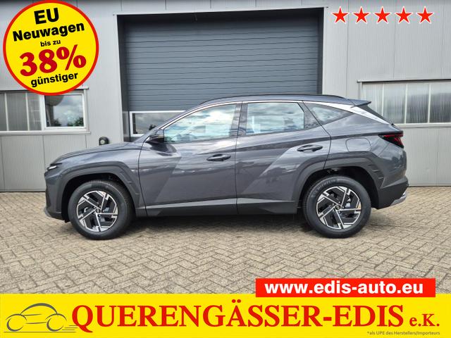 Hyundai TUCSON - 1.6 T-GDI 160PS Sitzheizung Lenkradheizung Klimaautomatik Navi 12,3"-Touchscreen DAB+ wireless Apple CarPlay + Android Auto PDC v+h Rückf.Kamera 2xKeyless 17-LM