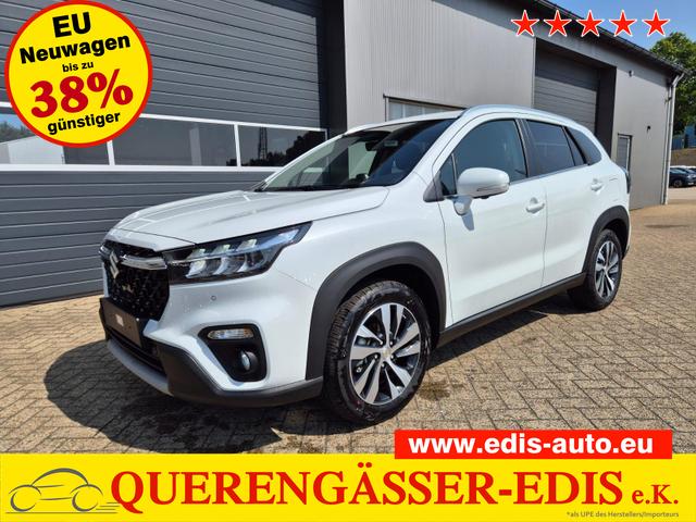 Suzuki S-Cross - Comfort+ 129PS MHEV 4x4 ALLGRIP 1.4 Boosterjet Teil-Leder Navi Klimaautomatik Sitzheizung ACC PDC v+h 4x Kamera Suzuki-Radio Apple CarPlay Android Auto Touchscreen 2xKeyless 17-LM