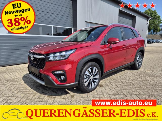 Suzuki S-Cross - Comfort+ 129PS MHEV 4x4 ALLGRIP 1.4 Boosterjet Teil-Leder Navi Klimaautomatik Sitzheizung ACC PDC v+h 4x Kamera Suzuki-Radio Apple CarPlay Android Auto Touchscreen 2xKeyless 17-LM