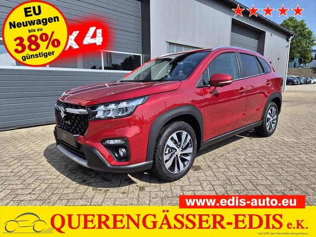 Suzuki S-Cross - Comfort+ 110PS MHEV 4x4 ALLGRIP 1.4 Boosterjet Teilleder Navi Klimaautomatik Sitzheizung ACC PDC v+h 4x Kamera Suzuki-Radio Apple CarPlay Android Auto Touchscreen 2xKeyless 17-LM