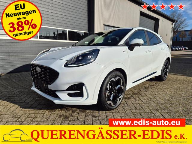 Ford Puma - ST-Line X 1.0 EcoBoost Hybrid 125PS Automatik NEUES MODELL 360&deg;Kamera AbstandsTempomat el.Heckklappe Premium Leder (Sensico) B+O-Sound Klimaautomatik Sitzheizung Lenkradheizung Frontscheibe beheizb. Ford-Navi SYNC4 Bluetooth Apple CarPlay Android A