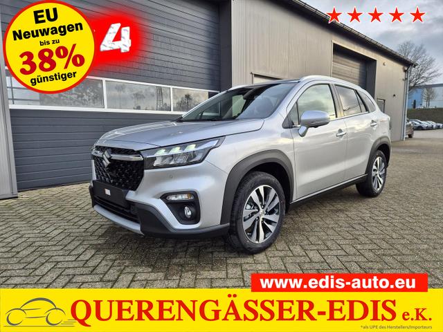 Suzuki S-Cross - Comfort+ 110PS Automatik MHEV 4x4 ALLGRIP 1.4 Boosterjet Allrad Teilleder Navi Klimaautomatik Sitzheizung ACC PDC v+h 4x Kamera Suzuki-Radio Apple CarPlay Android Auto Touchscreen 2xKeyless 17-LM