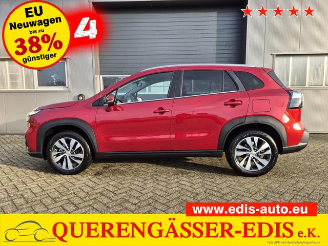 Suzuki S-Cross - Comfort+ 110PS Automatik MHEV 4x4 ALLGRIP 1.4 Boosterjet Allrad Teilleder Navi Klimaautomatik Sitzheizung ACC PDC v+h 4x Kamera Suzuki-Radio Apple CarPlay Android Auto Touchscreen 2xKeyless 17-LM