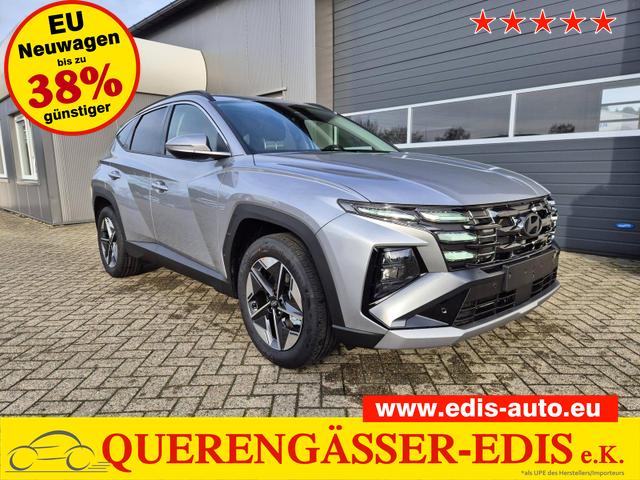 Hyundai TUCSON Trend 1.6 T-GDI 150PS Automatik TZ 2026 Teil-Leder Sitzheizung v+h Lenkradheizung Klimaautomatik Navi Touchscreen DAB+ Apple CarPlay + Android Auto PDC R&uuml;ckf.-Kamera Matrix-LED-Scheinw. 