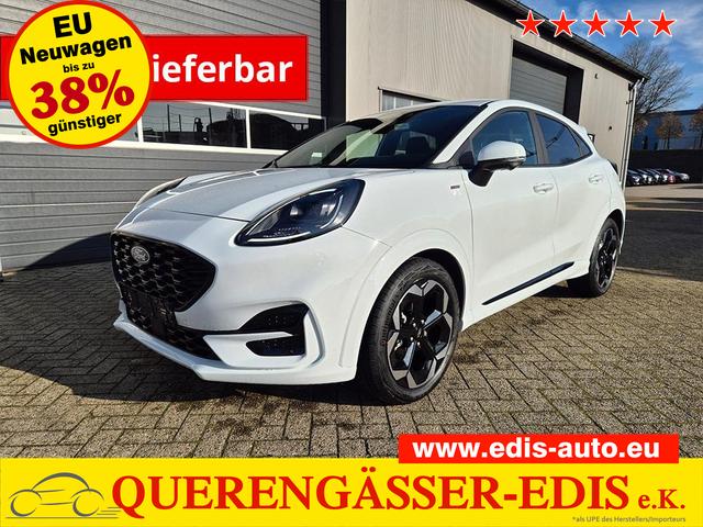 Ford Puma - ST-Line X 1.0 EcoBoost Hybrid 125PS Automatik NEUES MODELL 360&deg;Kamera AbstandsTempomat el.Heckklappe Premium Leder (Sensico) B+O-Sound Klimaautomatik Sitzheizung Lenkradheizung Frontscheibe beheizb. Ford-Navi SYNC4 Bluetooth Apple CarPlay Android A