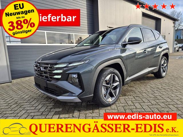 Hyundai TUCSON Trend 1.6 T-GDI 150PS Automatik TZ 2026 Teil-Leder Sitzheizung v+h Lenkradheizung Klimaautomatik Navi Touchscreen DAB+ Apple CarPlay + Android Auto PDC R&uuml;ckf.-Kamera Matrix-LED-Scheinw. 