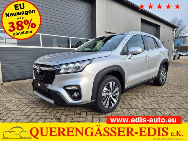 Suzuki S-Cross - Comfort+ 110PS Automatik MHEV 1.4 Boosterjet Teilleder Navi Klimaautomatik Sitzheizung ACC PDC v+h 4x Kamera Suzuki-Radio Apple CarPlay Android Auto Touchscreen 2xKeyless 17-LM