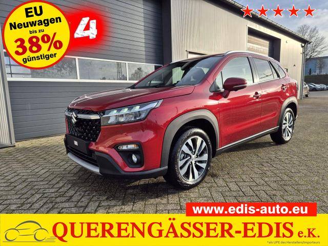 Suzuki S-Cross Comfort+ 110PS Automatik MHEV 4x4 ALLGRIP 1.4 Boosterjet Teilleder Navi Klimaautomatik Sitzheizung ACC PDC v+h 4x Kamera Suzuki-Radio Apple CarPlay Android Auto Touchscreen 2xKeyless 17-LM 